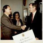 Raul Molina and George Bush, Sr.